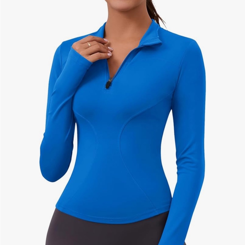 Long Sleeve Quarter Zip Workout top